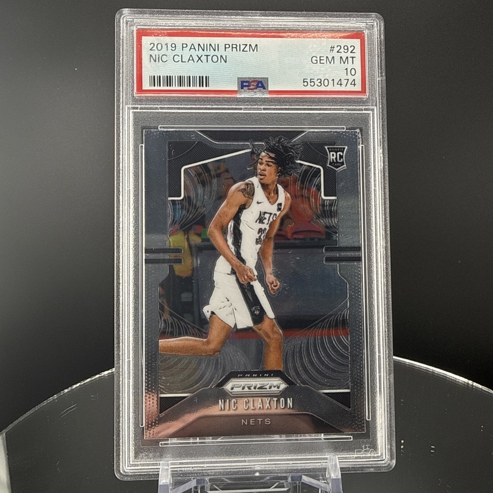 2019 Panini Prizm #292 Nic Claxton Rookie RC PSA 10 Gem Mint Brooklyn Nets